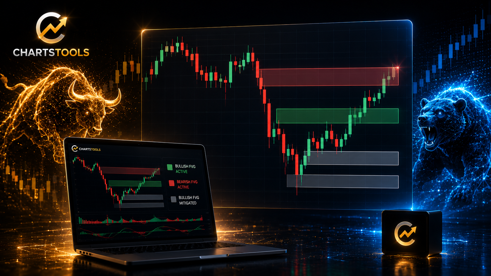 Indicador FVG ChartsTools en TradingView